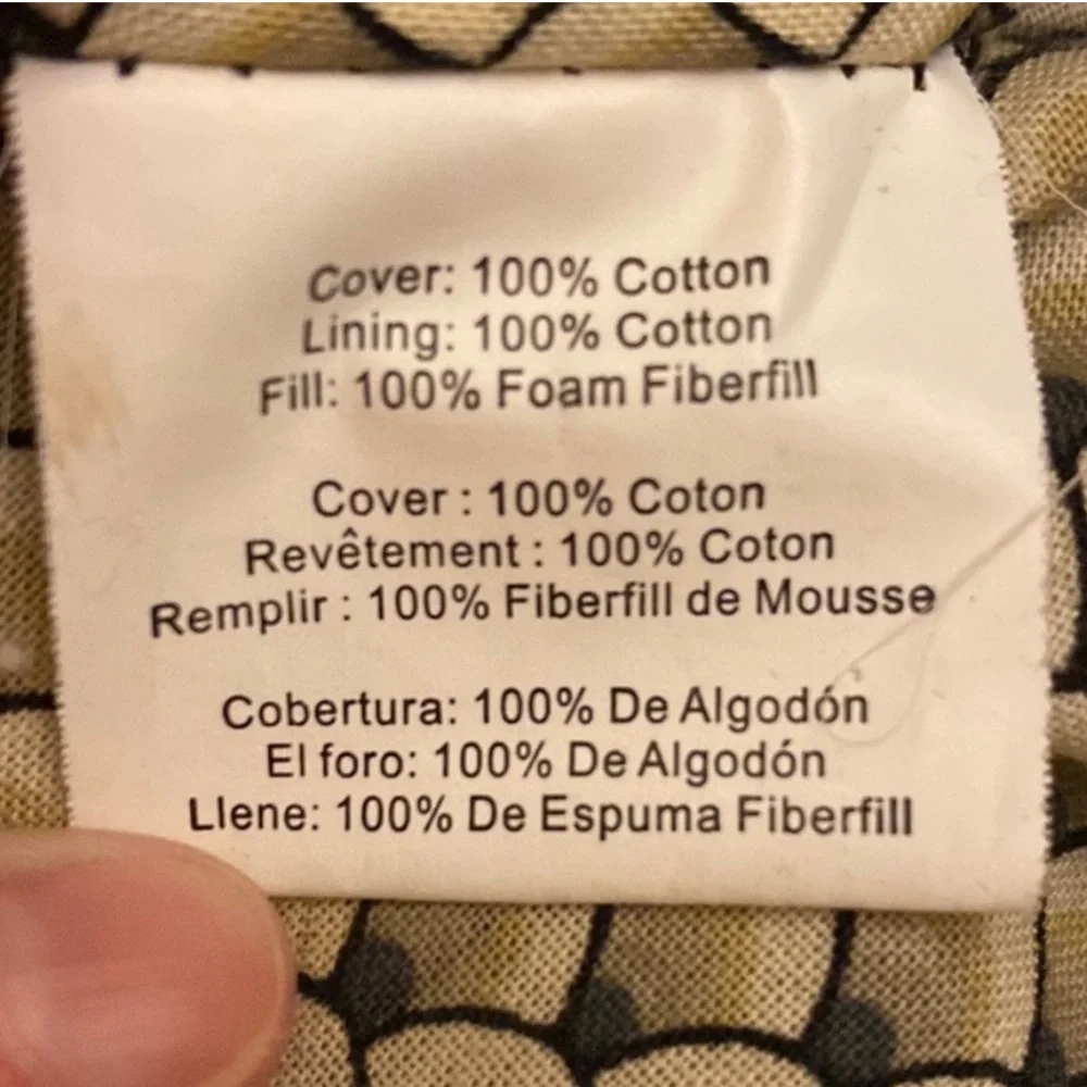 Donna Sharp shoulder tote bag patchwork quilted black & cream cottagecore - Picture 10 of 11